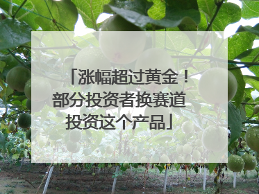涨幅超过黄金！部分投资者换赛道投资这个产品