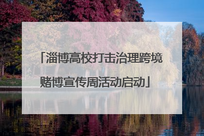 淄博高校打击治理跨境赌博宣传周活动启动