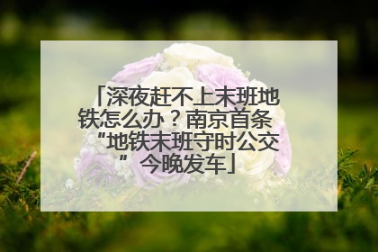 深夜赶不上末班地铁怎么办？南京首条“地铁末班守时公交”今晚发车