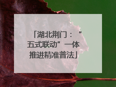 湖北荆门：“五式联动”一体推进精准普法