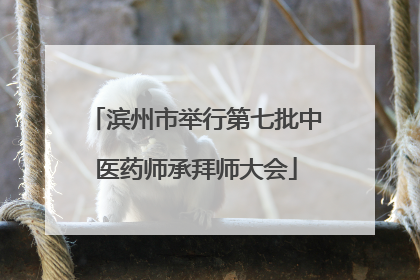 滨州市举行第七批中医药师承拜师大会