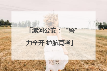 漯河公安：“警”力全开 护航高考