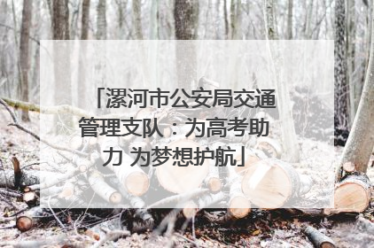 漯河市公安局交通管理支队：为高考助力 为梦想护航