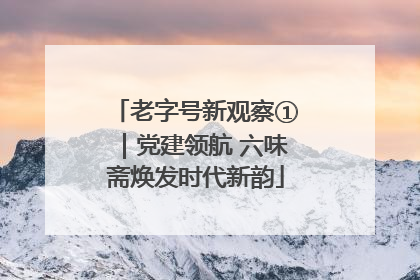 老字号新观察①｜党建领航 六味斋焕发时代新韵