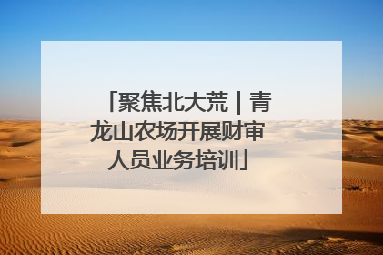 聚焦北大荒｜青龙山农场开展财审人员业务培训