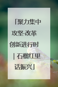 聚力集中攻坚·改革创新进行时｜石榴红里话振兴