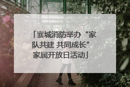 襄城消防举办“家队共建 共同成长”家属开放日活动