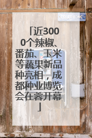 近3000个辣椒、番茄、玉米等蔬果新品种亮相，成都种业博览会在蓉开幕