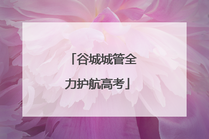 谷城城管全力护航高考