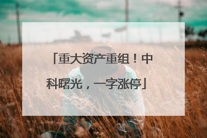 重大资产重组！中科曙光，一字涨停