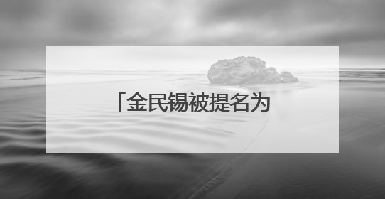 金民锡被提名为韩国国务总理