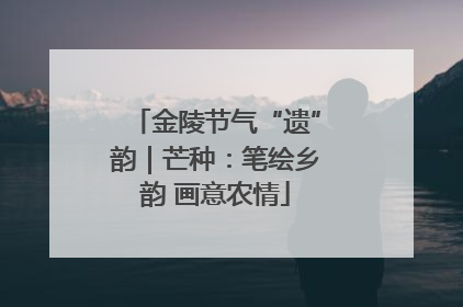 金陵节气“遗”韵｜芒种：笔绘乡韵 画意农情