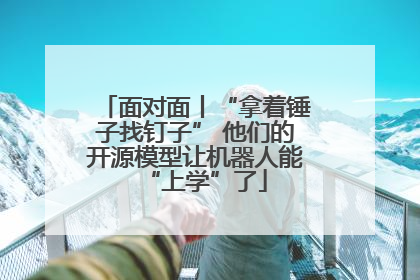 面对面丨“拿着锤子找钉子” 他们的开源模型让机器人能“上学”了