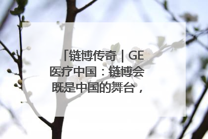 链博传奇｜GE医疗中国：链博会既是中国的舞台，也是世界的橱窗