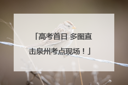 高考首日 多图直击泉州考点现场！