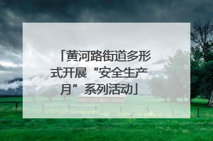 黄河路街道多形式开展“安全生产月”系列活动