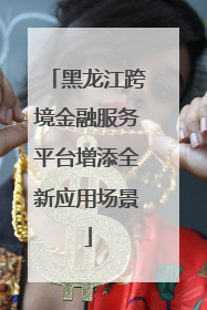 黑龙江跨境金融服务平台增添全新应用场景