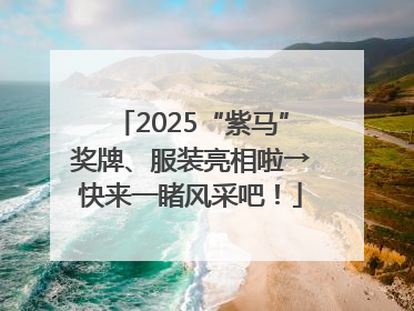 2025“紫马”奖牌、服装亮相啦→快来一睹风采吧！