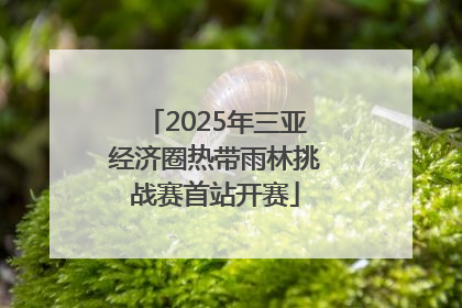 2025年三亚经济圈热带雨林挑战赛首站开赛