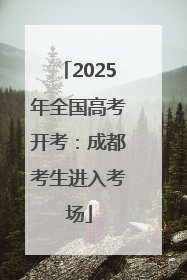 2025年全国高考开考：成都考生进入考场