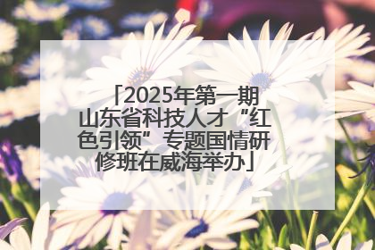 2025年第一期山东省科技人才“红色引领”专题国情研修班在威海举办