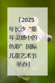 2025年长沙“童年灵感中的色彩”国际儿童艺术节举办