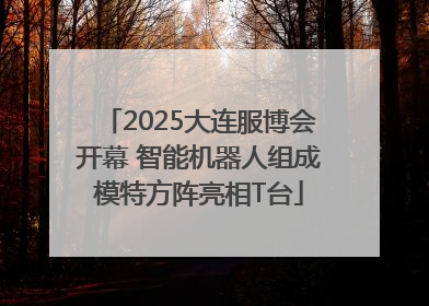 2025大连服博会开幕 智能机器人组成模特方阵亮相T台
